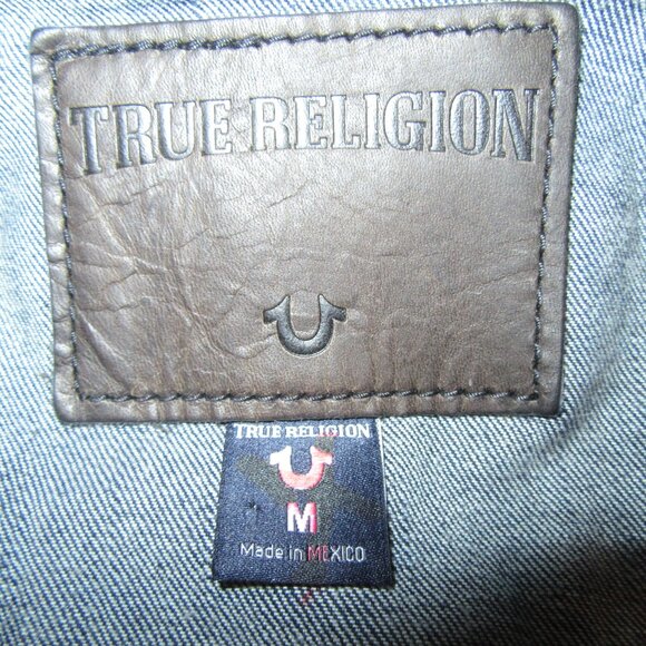 NWT TRUE RELIGION JIMMY SUPER T DENIM JACKET/IRREGULAR/SIZE MEDIUM! - Picture 2 of 11